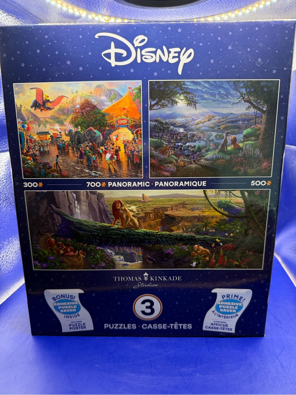 Thomas Kinkade Disney set of 3 Jigsaw Puzzles